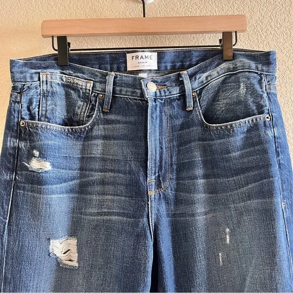 Frame Denim High Rise Distressed Tamarack Jeans Size 29