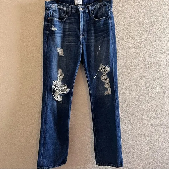 Frame Denim High Rise Distressed Tamarack Jeans Size 29