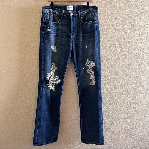 Frame Denim High Rise Distressed Tamarack Jeans Size 29