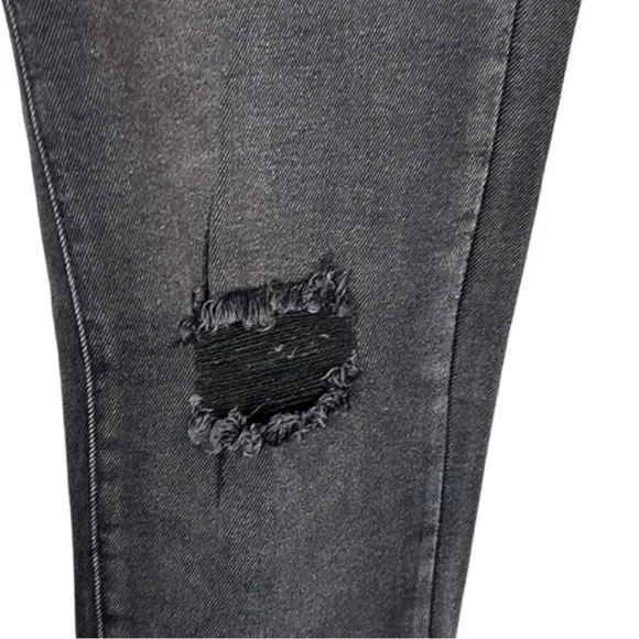 Free People x Sandrine Rose Black Distressed Ankle Skinny Jeans Size 29