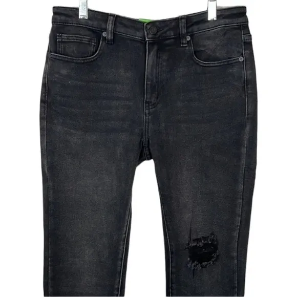 Free People x Sandrine Rose Black Distressed Ankle Skinny Jeans Size 29
