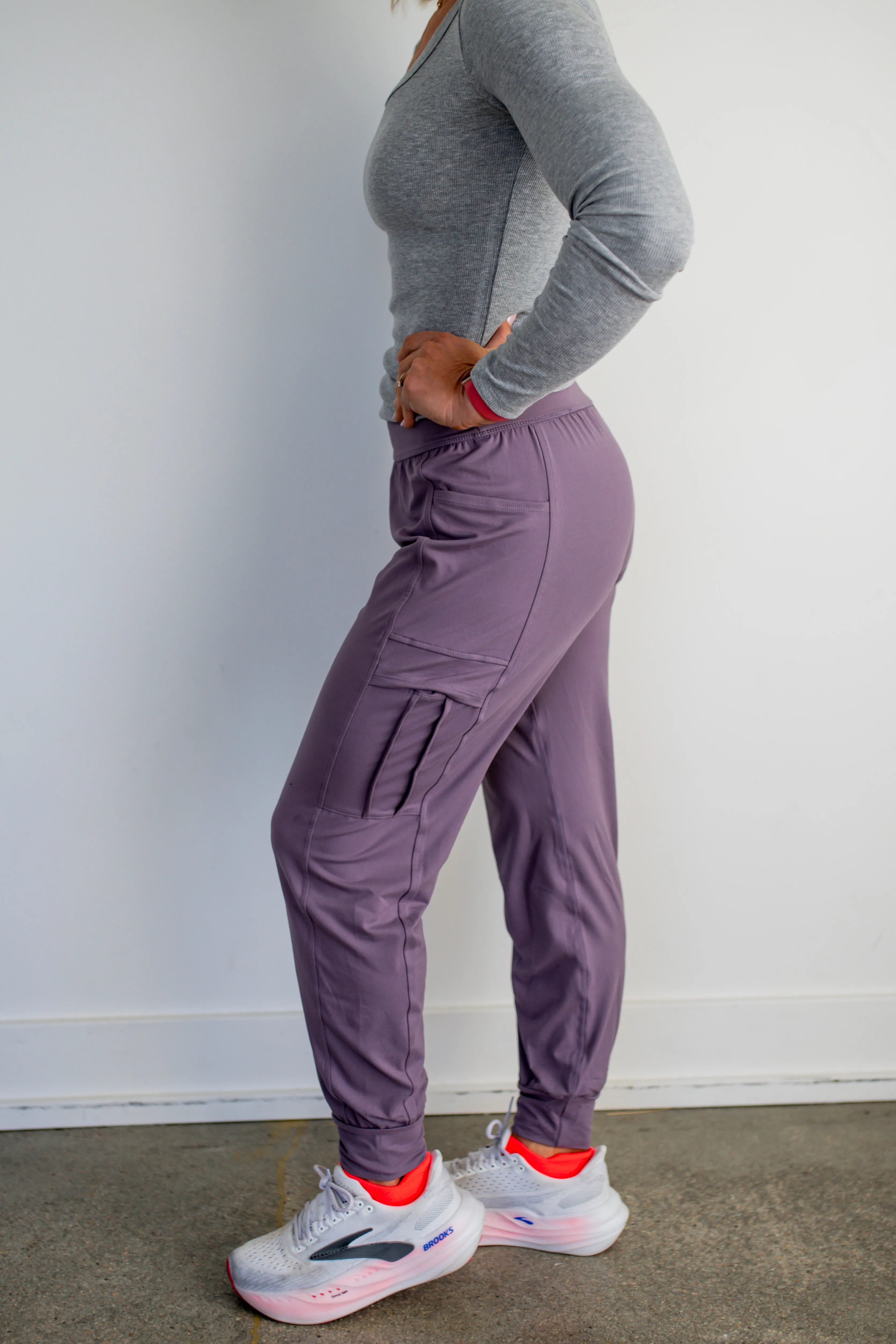 Frosted Mulberry Butter Joggers