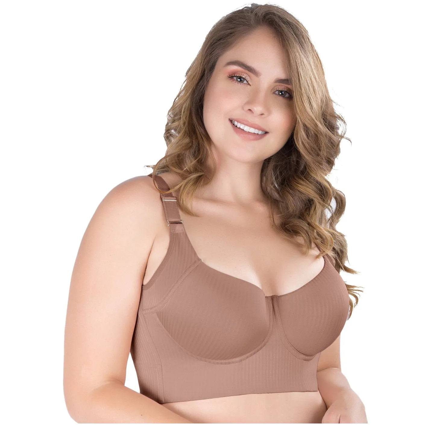 Full Cup Side Control Mid Back Bra