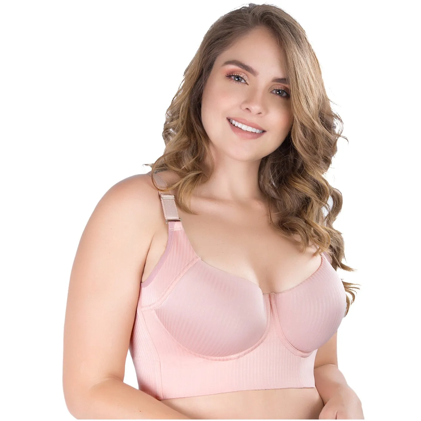 Full Cup Side Control Mid Back Bra