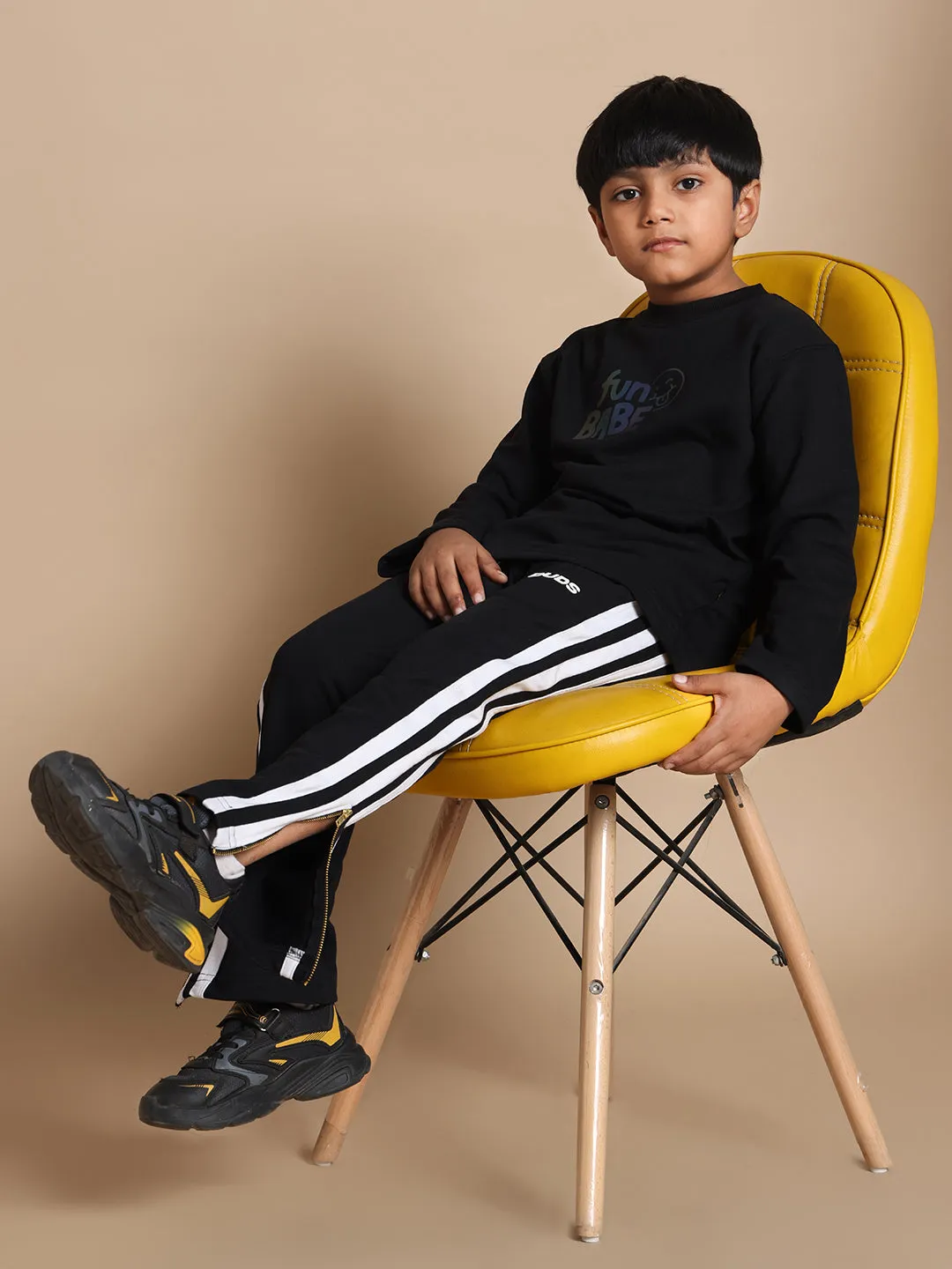 FUN-BABE JOGGERS FOR BOYS & GIRLS (BLACK)