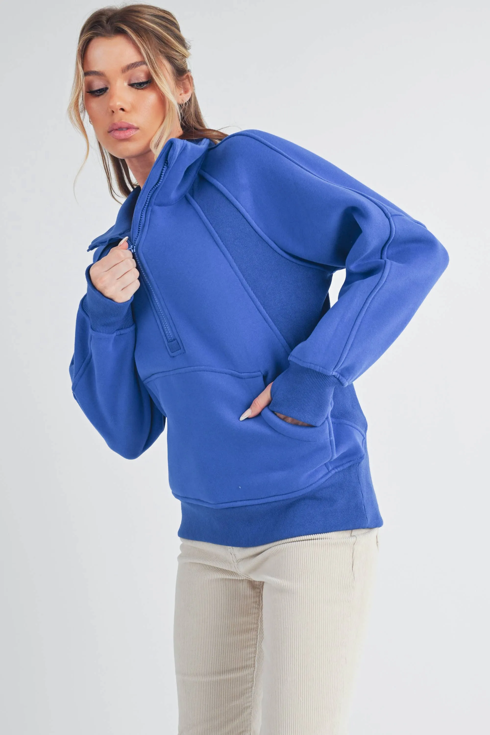 Funnel Neck Half Zip