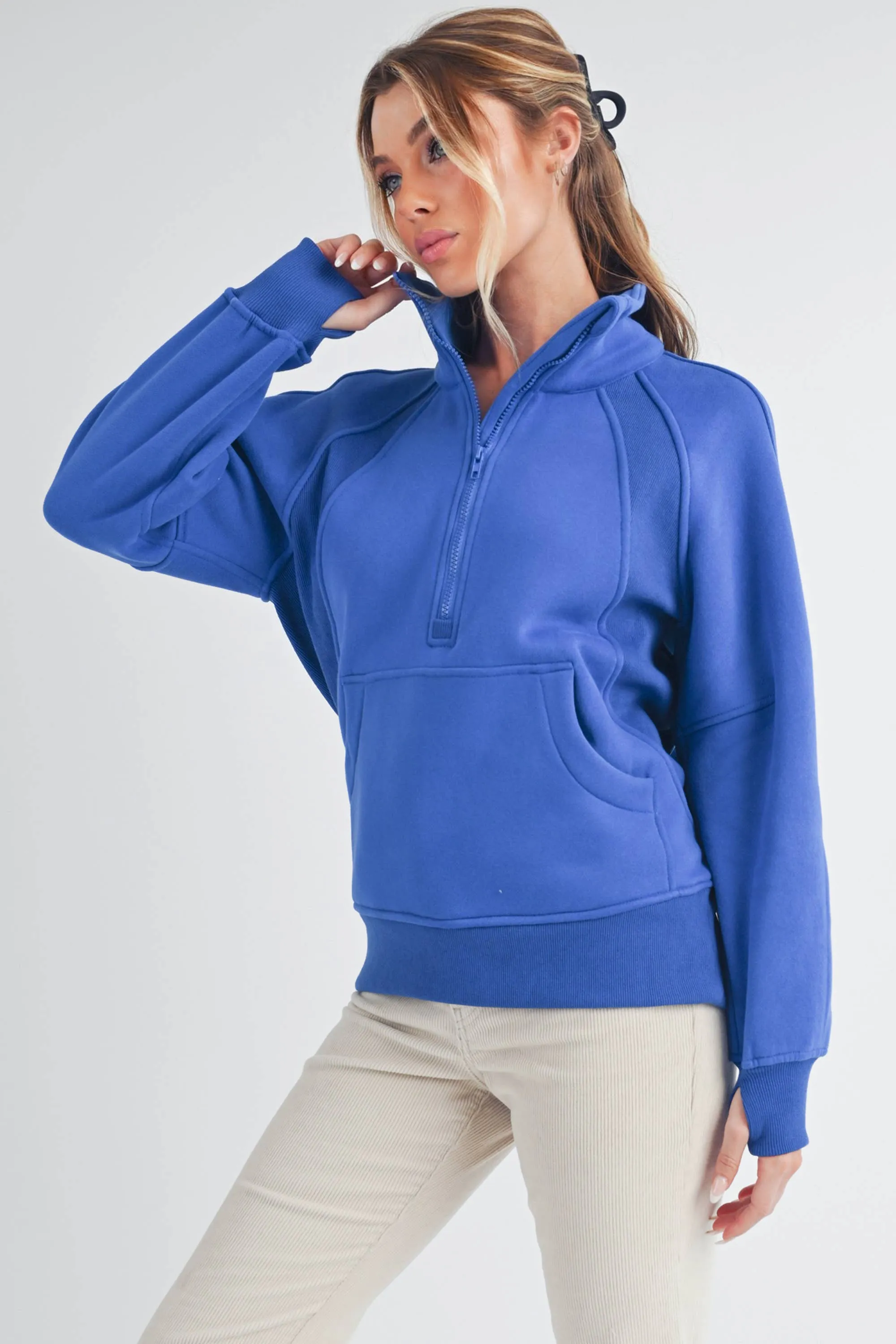 Funnel Neck Half Zip