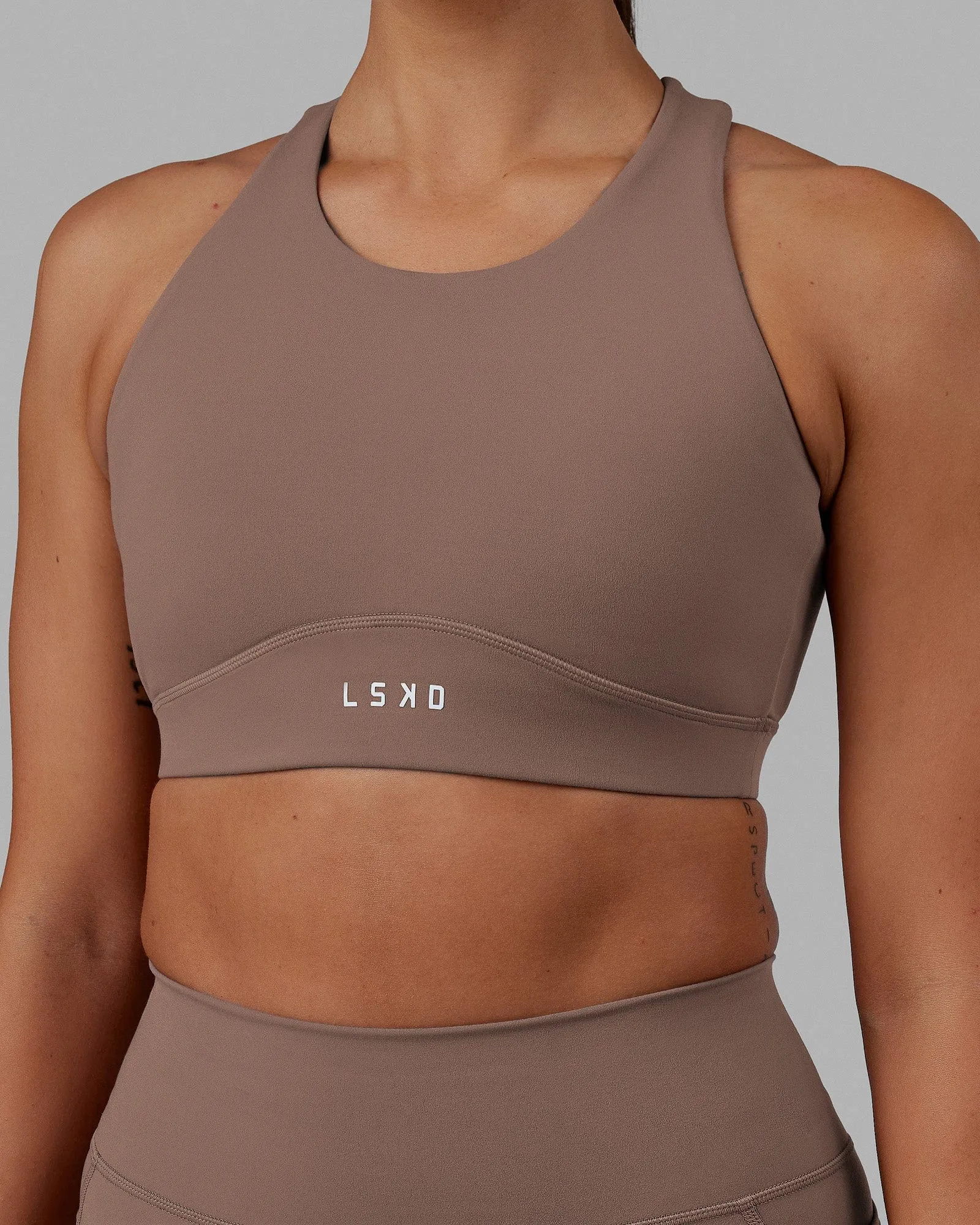 Fusion Sports Bra - Deep Taupe