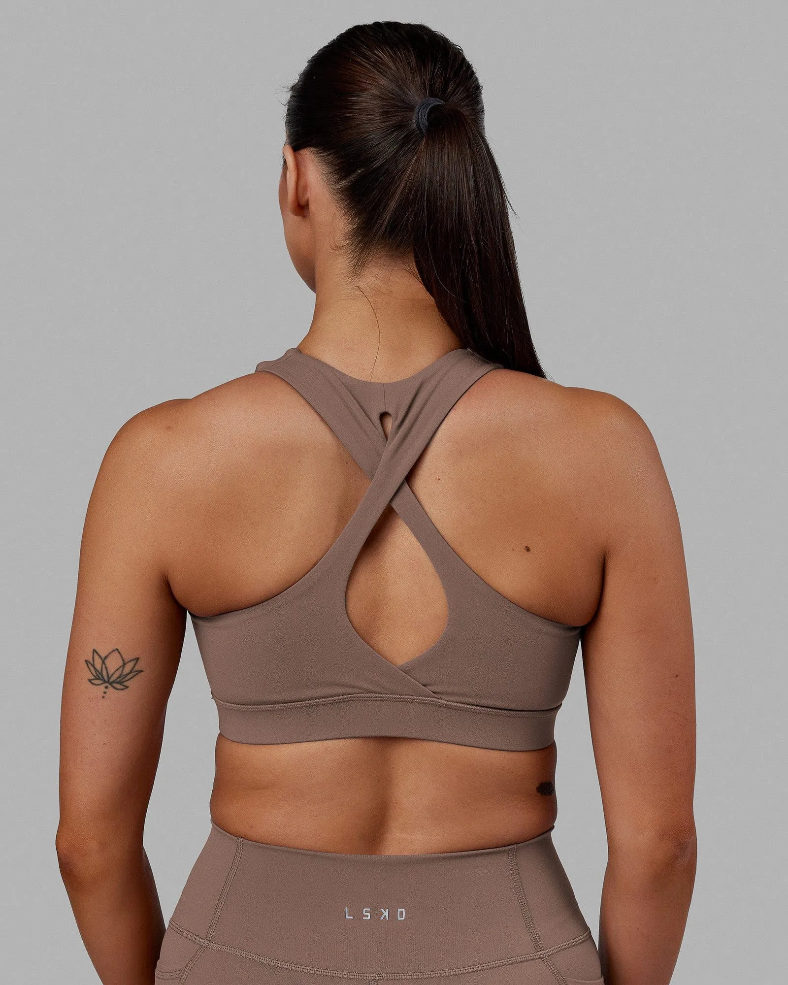 Fusion Sports Bra - Deep Taupe
