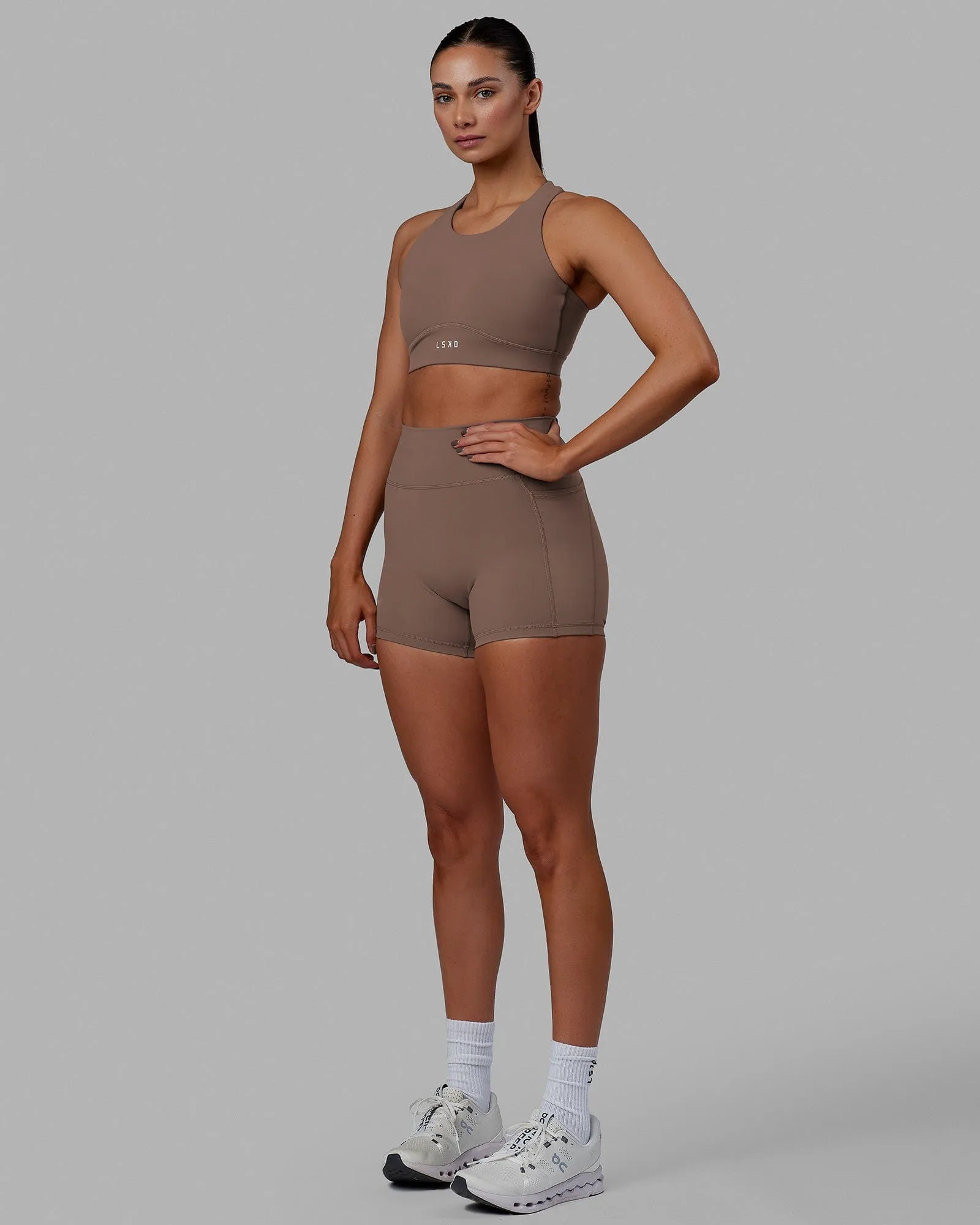 Fusion Sports Bra - Deep Taupe