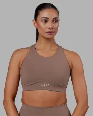 Fusion Sports Bra - Deep Taupe