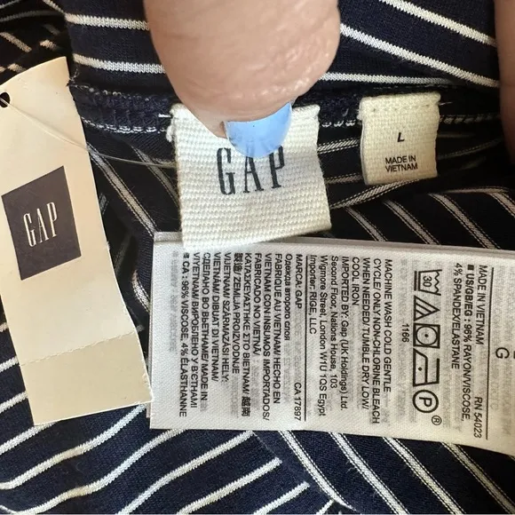 Gap wrap Striped Midi Skirt Large