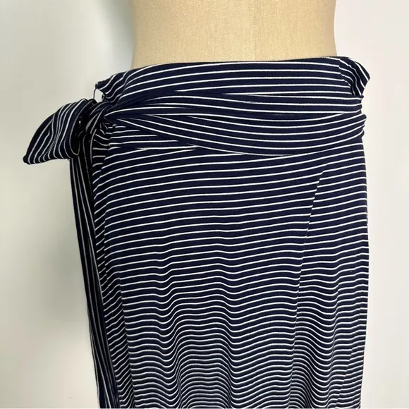 Gap wrap Striped Midi Skirt Large