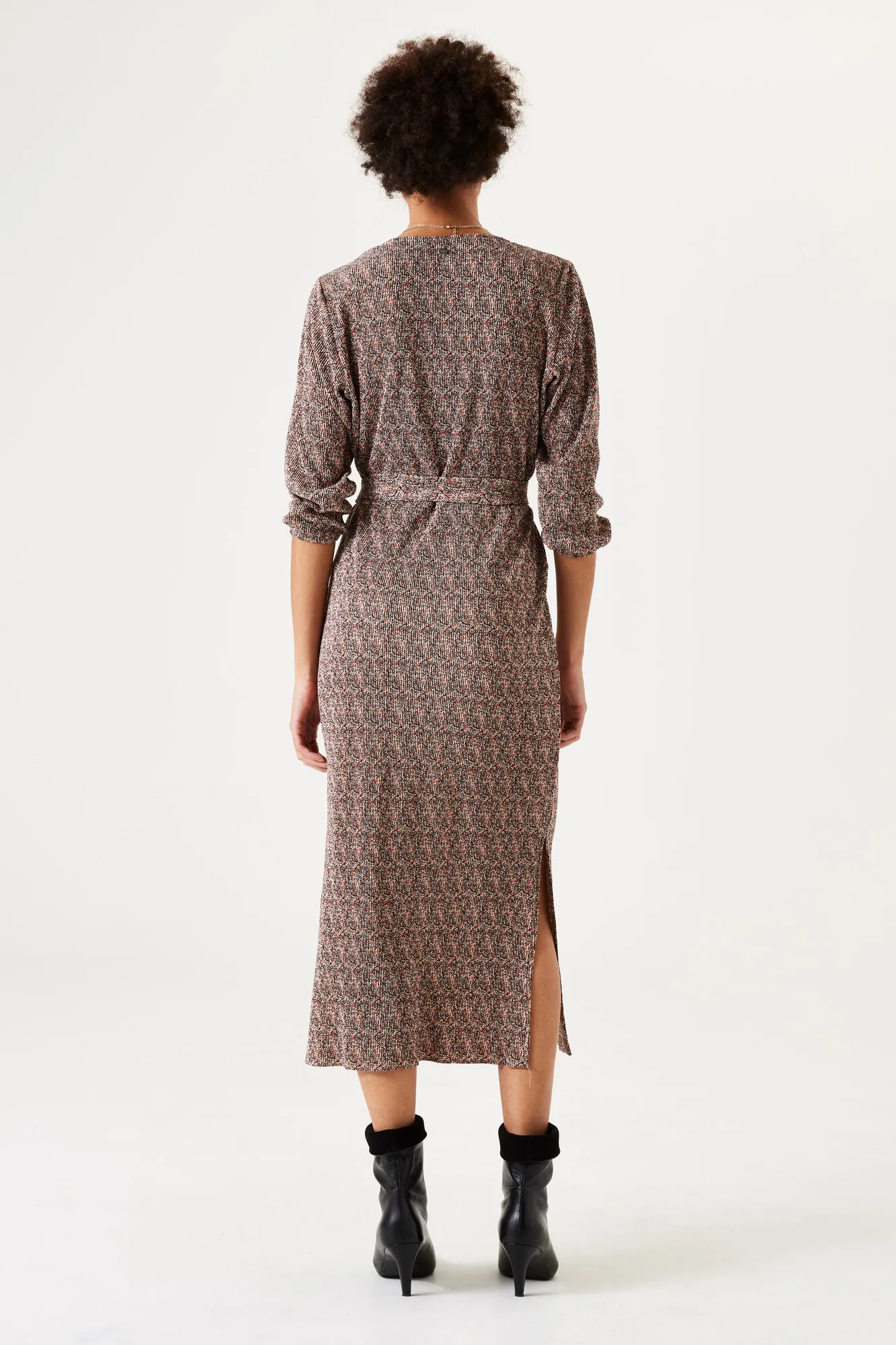 Garcia Long Sleeve Wrap Dress - Muted Clay