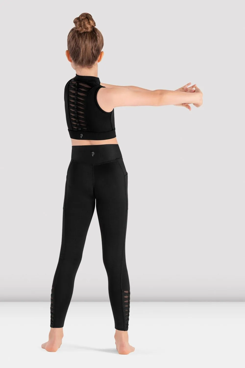 Girls Jacky Zip Front Crop Top