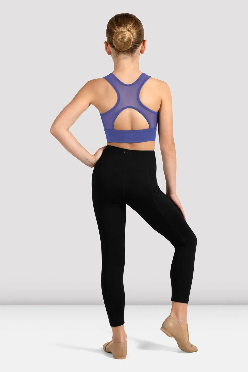 Girls Shan Zip Front Crop Top