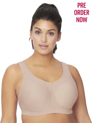 Glamorise Bra 9066 - High Impact Seamless Sports Bra - Cafe