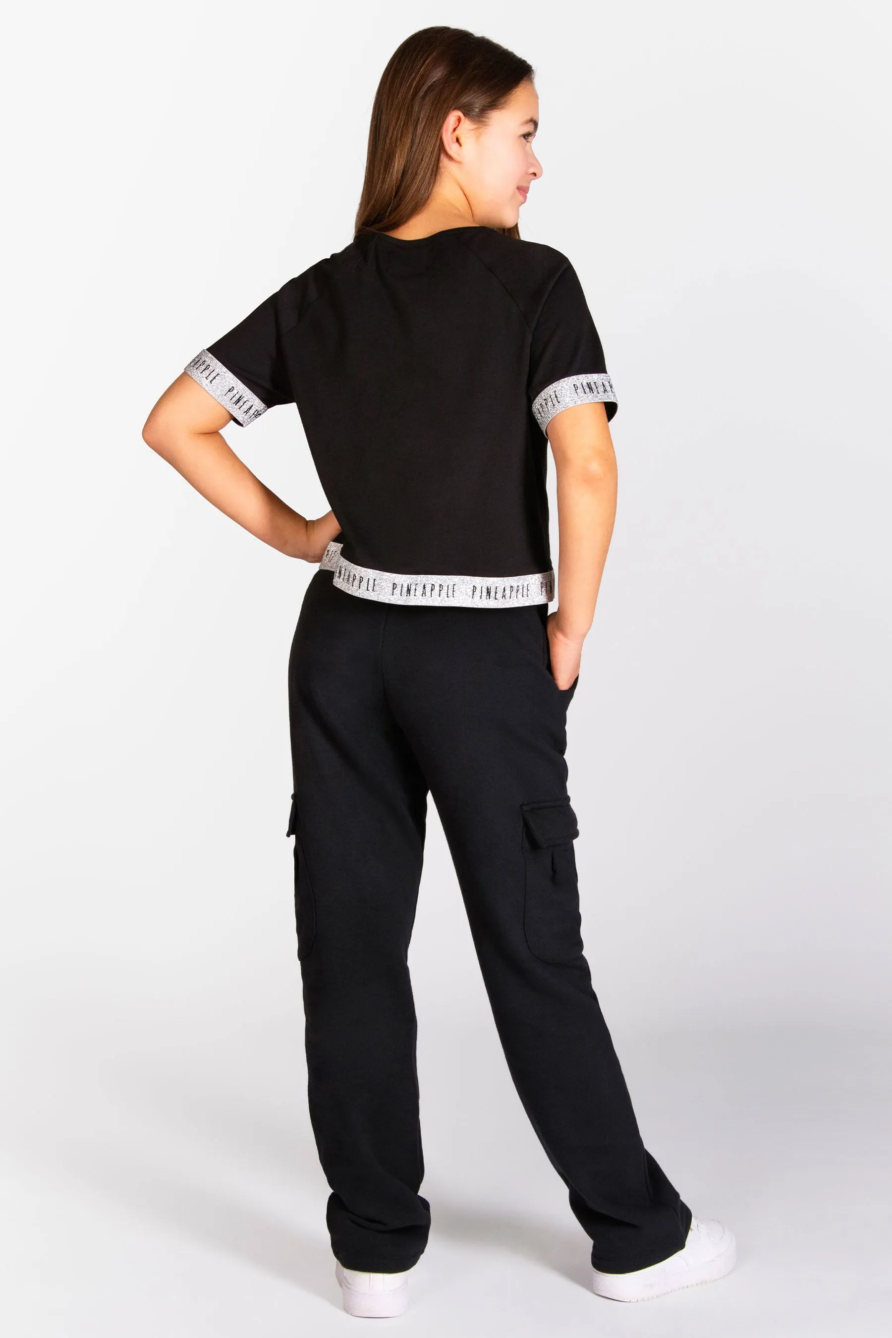 Glitter Tape Crop T-Shirt