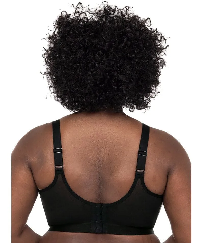 Goddess Sport Wire-Free Sports Bra - Black Snake