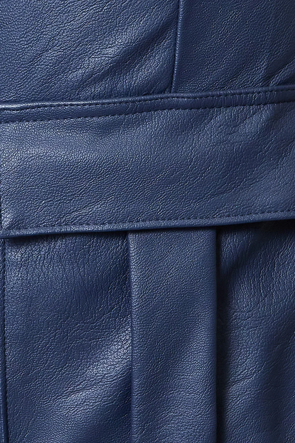 Hazel Blues® |  Kancan High Waist Faux Leather Cargo Joggers