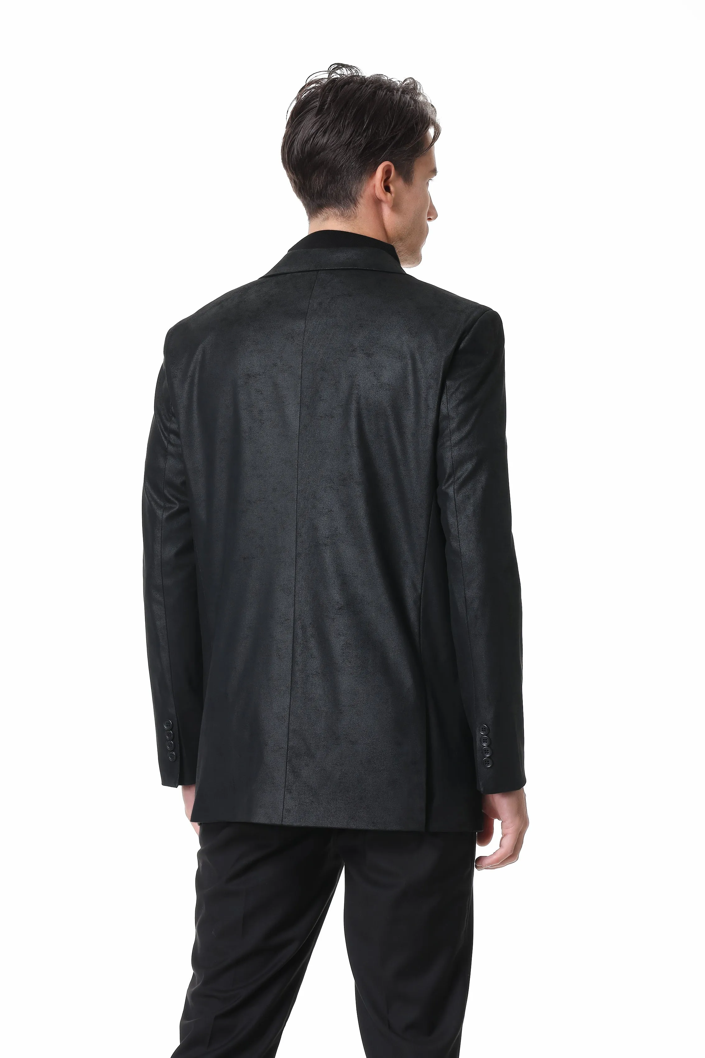Hechter Paris Faux Suede Black Jacket