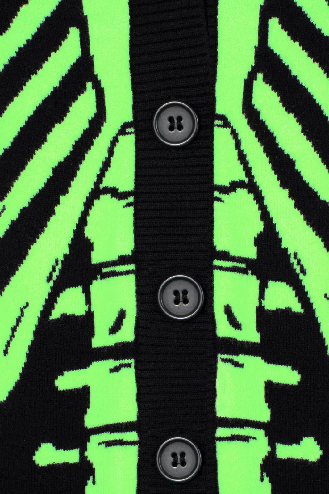 Hell Bunny Skeleton Cardigan Green