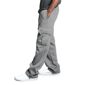 Herren-Sweatpants Lange Hosen Lockerer Sportfit Jogginghose Sweatpocket Cargo-Hose Plus-Size
