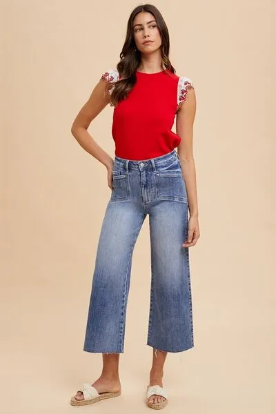 High Rise Wide Leg Jeans