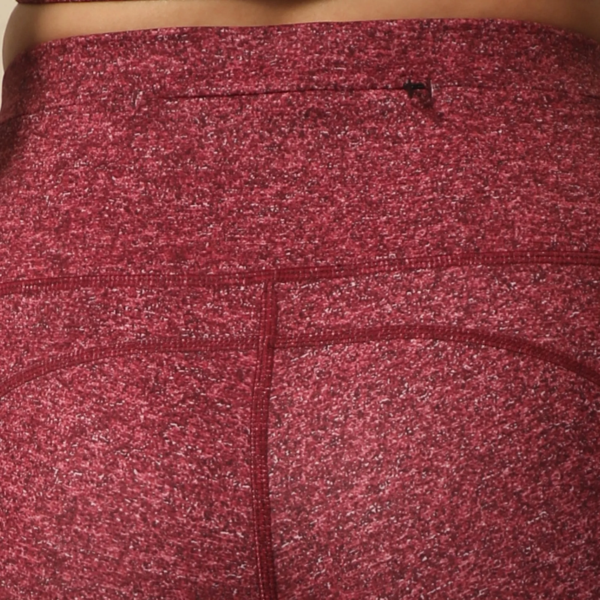 High Waist Ankle Length Sports Leggings with Mesh Panel and Quick Dry