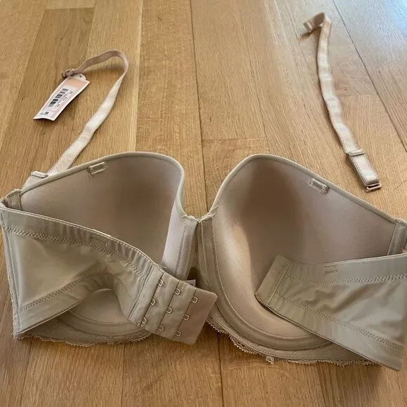 High quality tan strapless bra