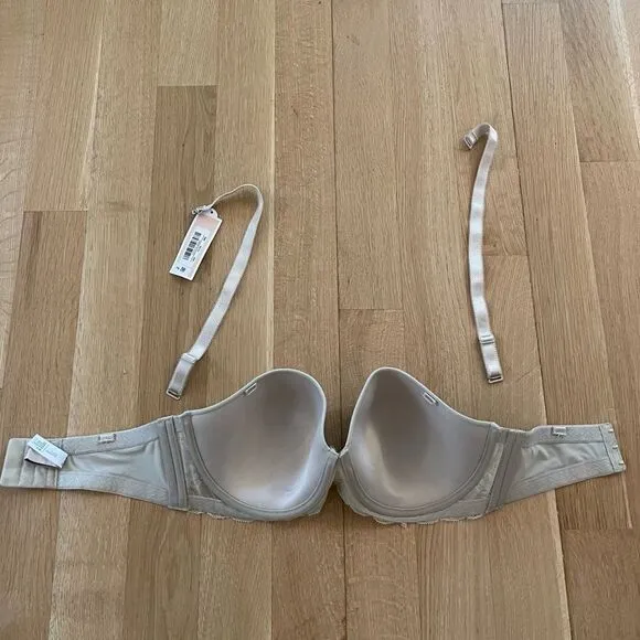 High quality tan strapless bra