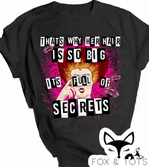 Hocus hair full of secrets Pre order - Tee as Pictured 2-3 week tat