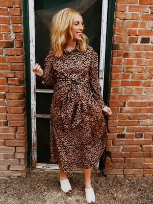 Holland Leopard Wrap Dress