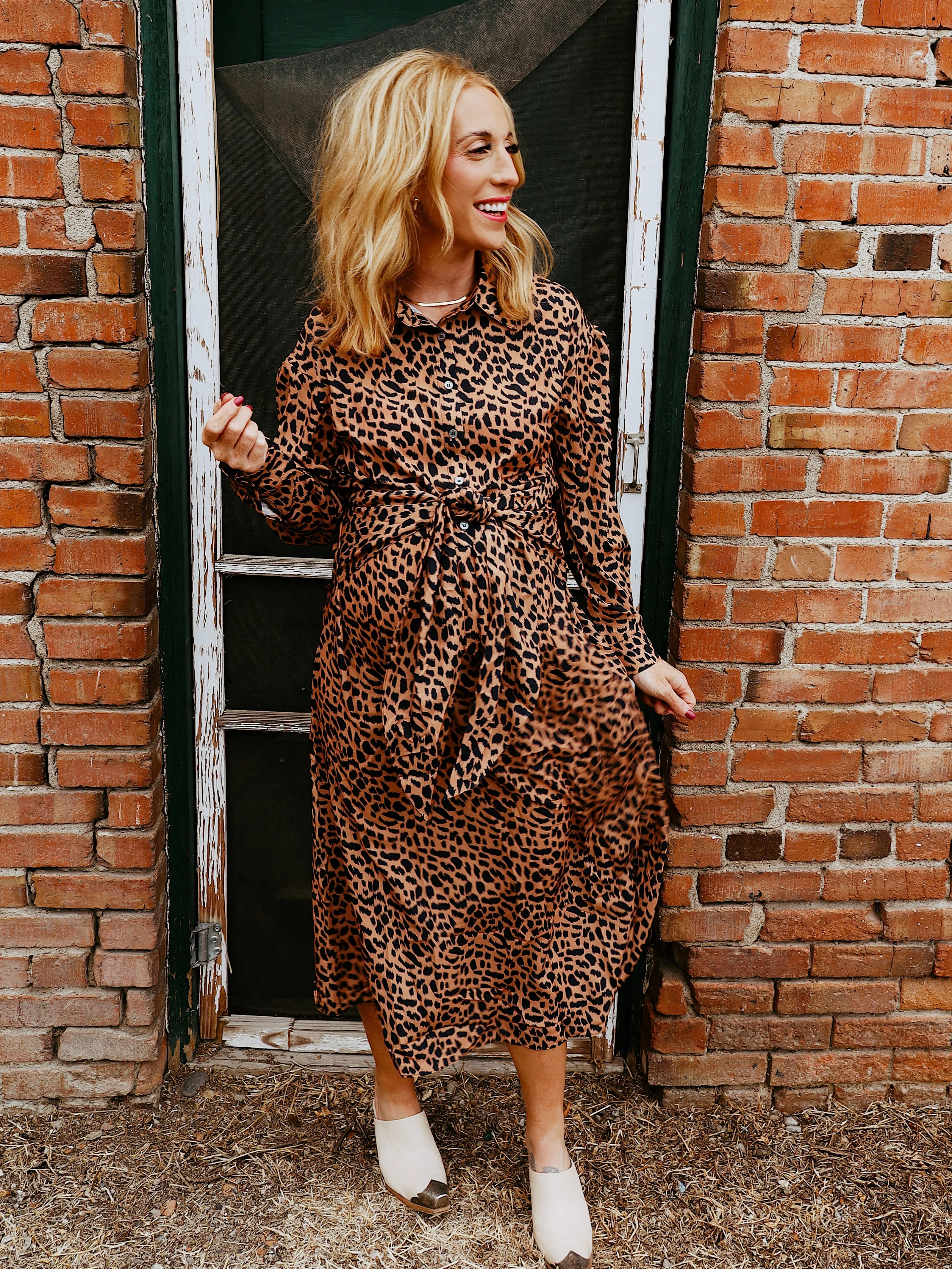 Holland Leopard Wrap Dress