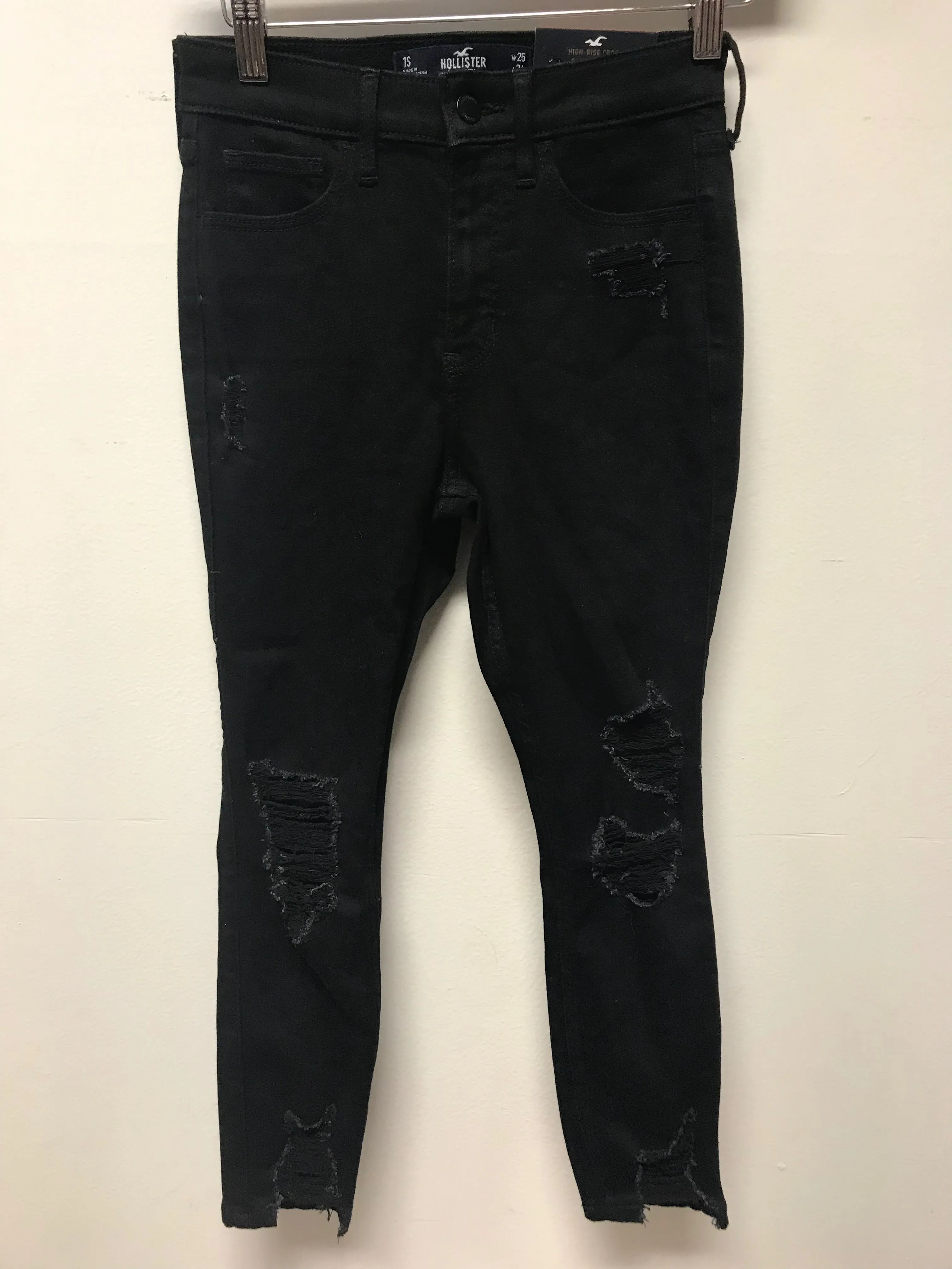 Hollister Black Distressed Jeans- 1S