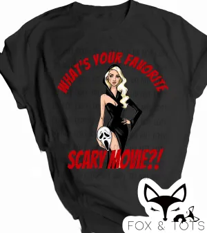 Horror girls scary movie Pre order - Tee as Pictured 1.5 week tat
