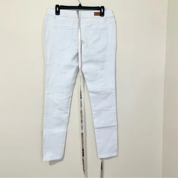 House of CB Siren Distressed Low Rise Skinny Jeans in White sz L / 32