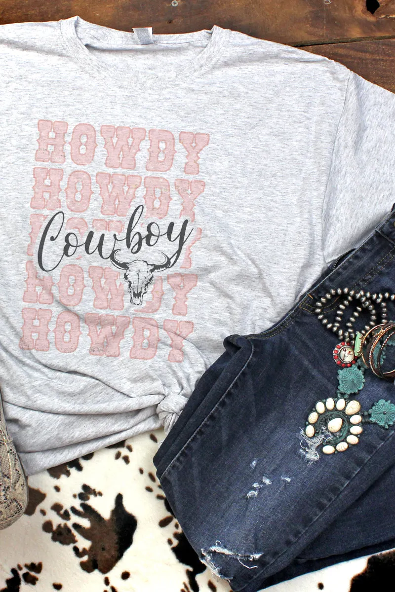 Howdy Cowboy Unisex Dri-Power 50/50 Tee