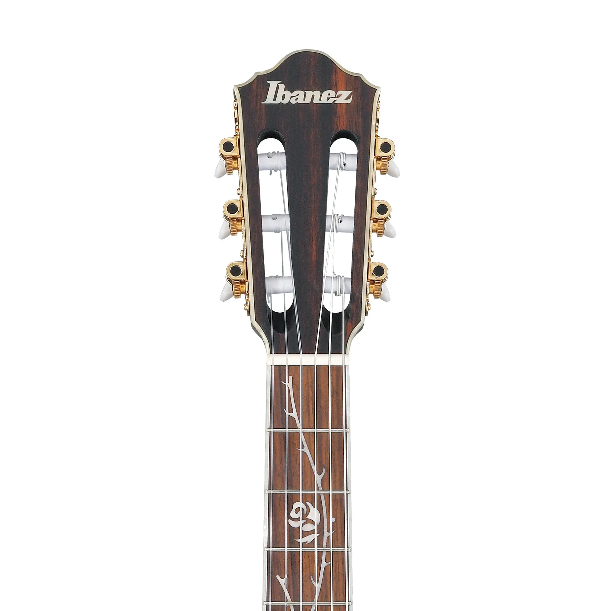 Ibanez TOD10NL-TKF Left-Handed Tim Henson Signature Nylon String Guitar, Transparent Black Flat