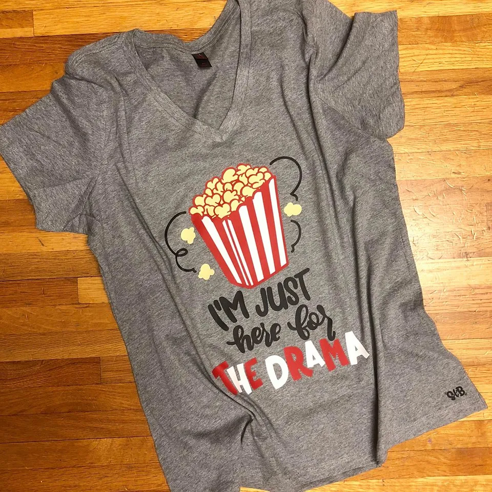 I'm Just Here For The Drama Adult Graphic Tee