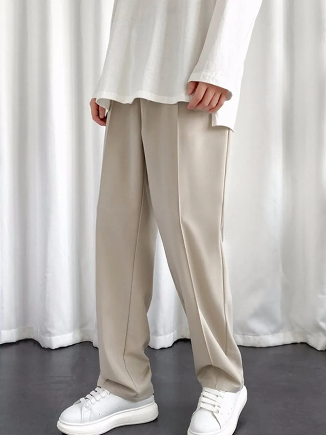 Imported Oversized Joggers - Beige