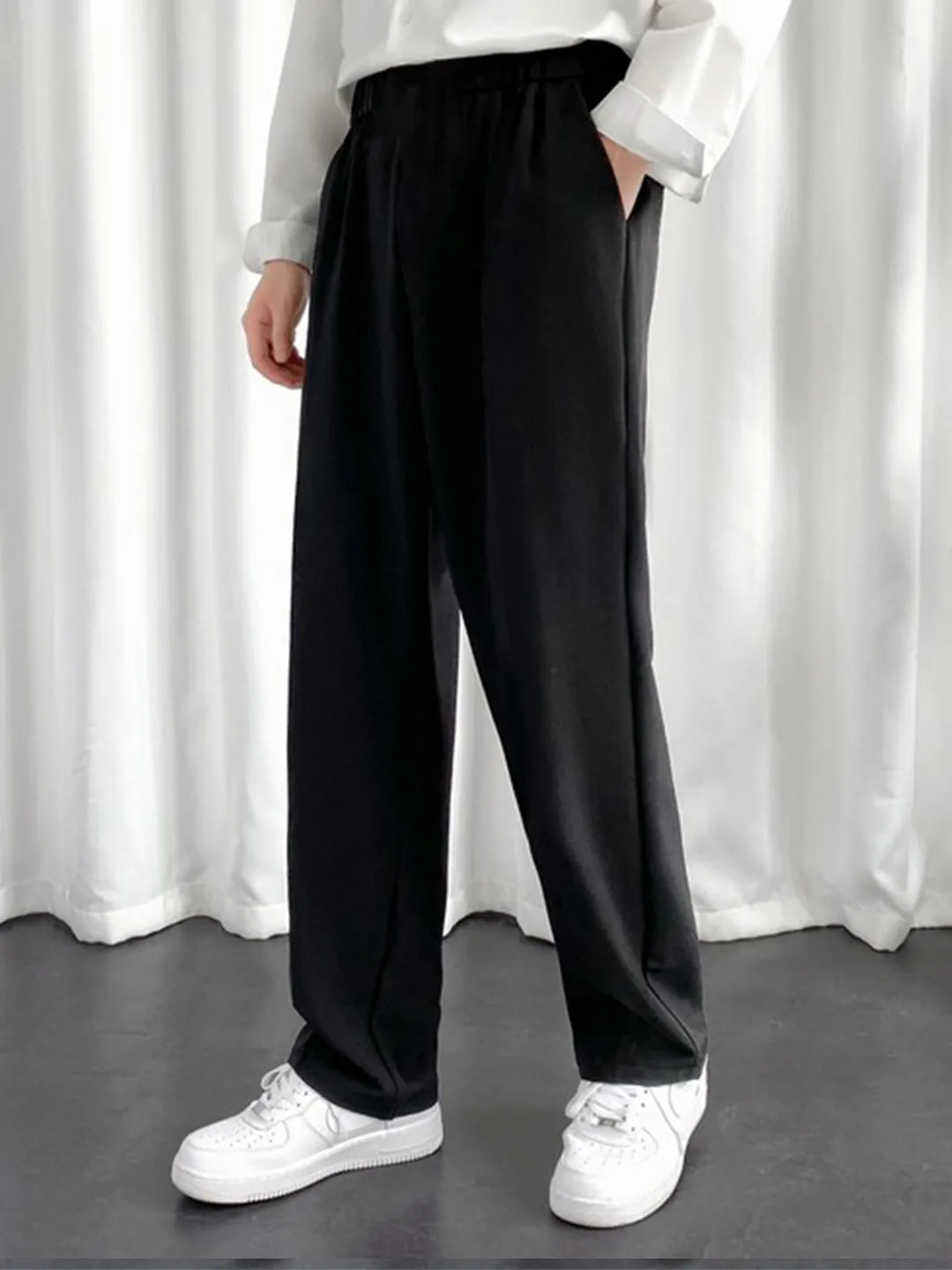 Imported Oversized Joggers - Black