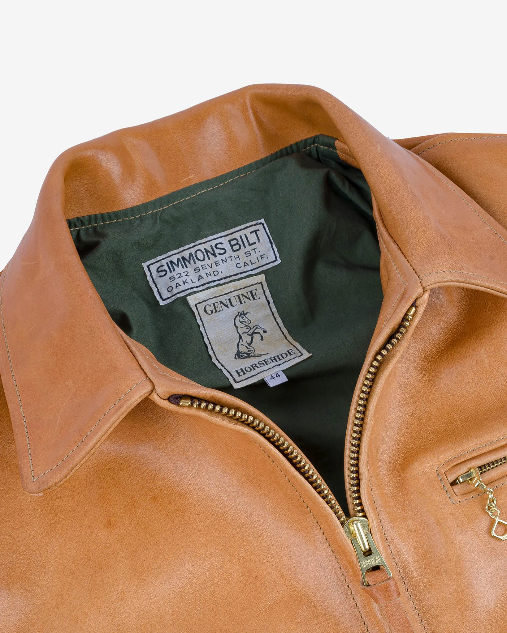 Iron Heart x Simmons Bilt Mustang Horsehide Tailgunner - Natural