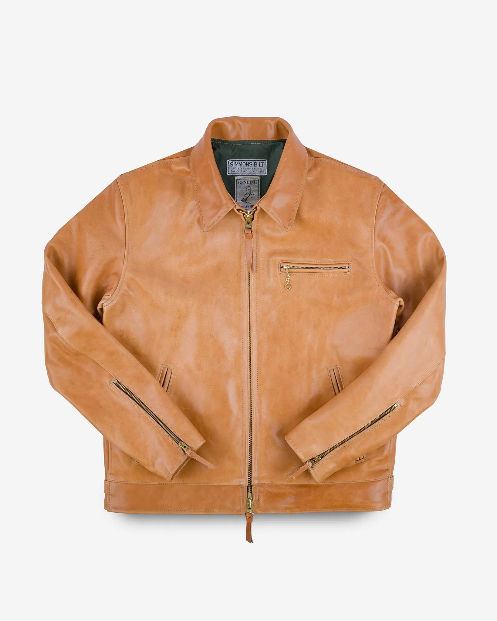 Iron Heart x Simmons Bilt Mustang Horsehide Tailgunner - Natural