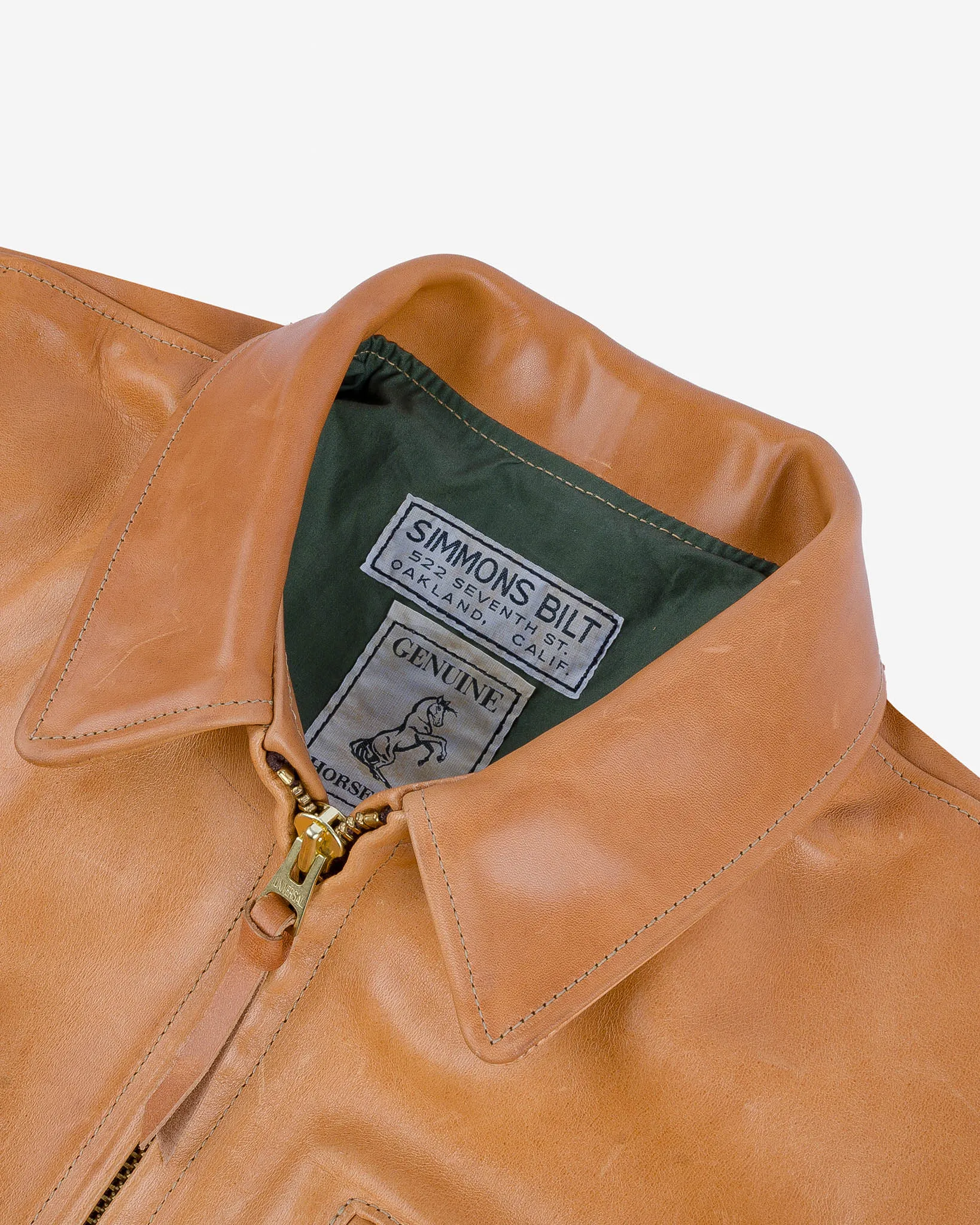 Iron Heart x Simmons Bilt Mustang Horsehide Tailgunner - Natural