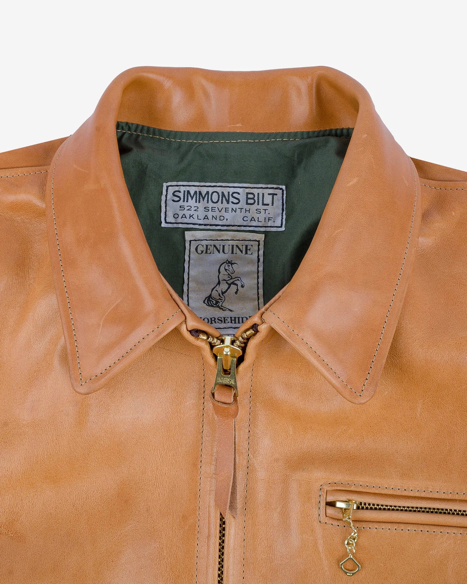 Iron Heart x Simmons Bilt Mustang Horsehide Tailgunner - Natural