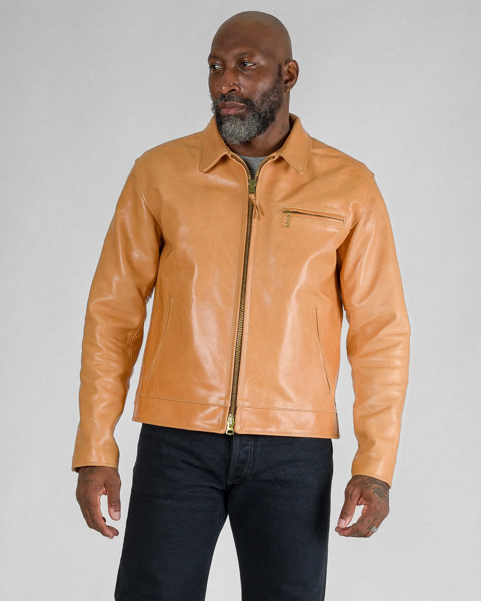 Iron Heart x Simmons Bilt Mustang Horsehide Tailgunner - Natural