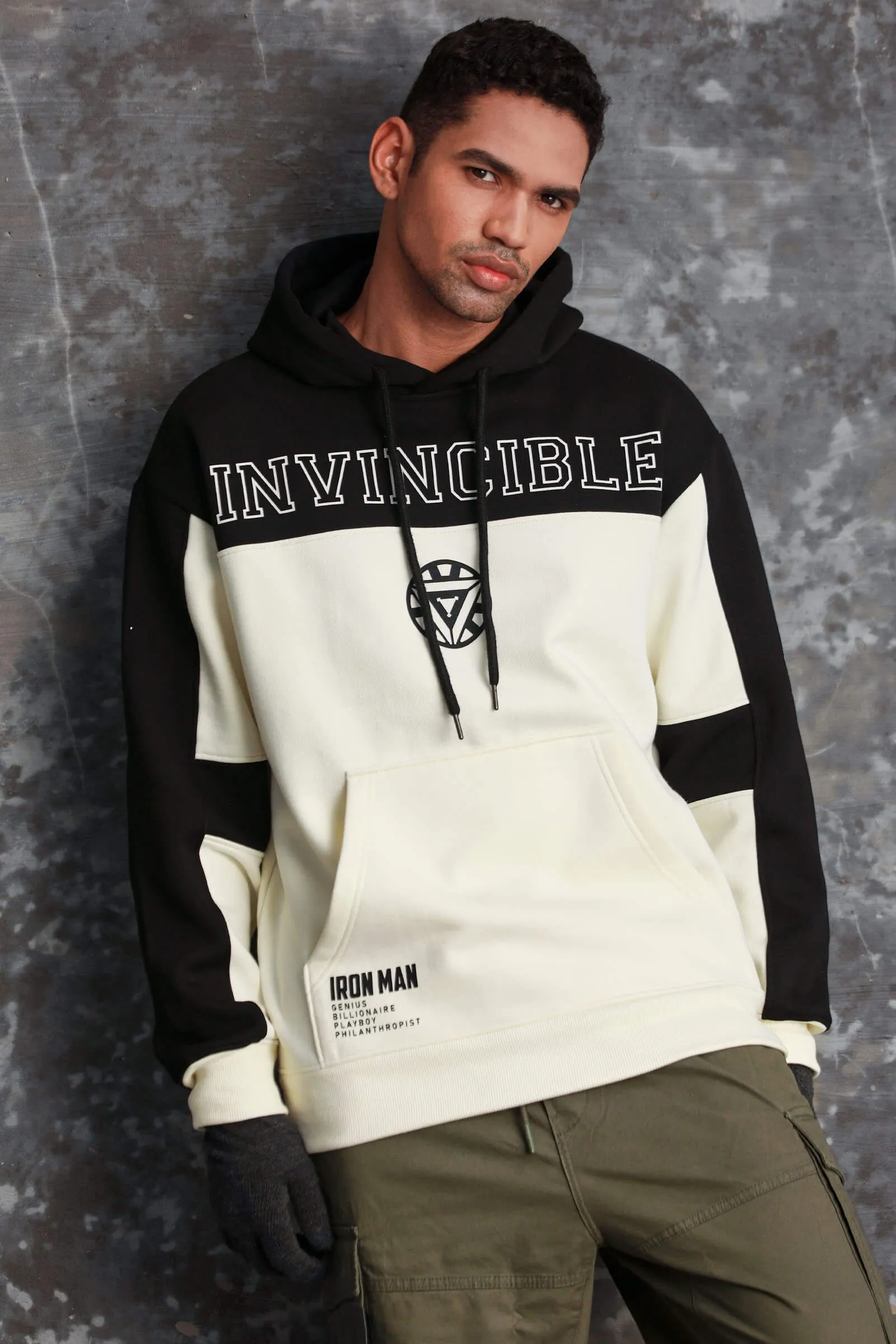 Iron Man Oversized Heavyweight Hoodie(Fleece)