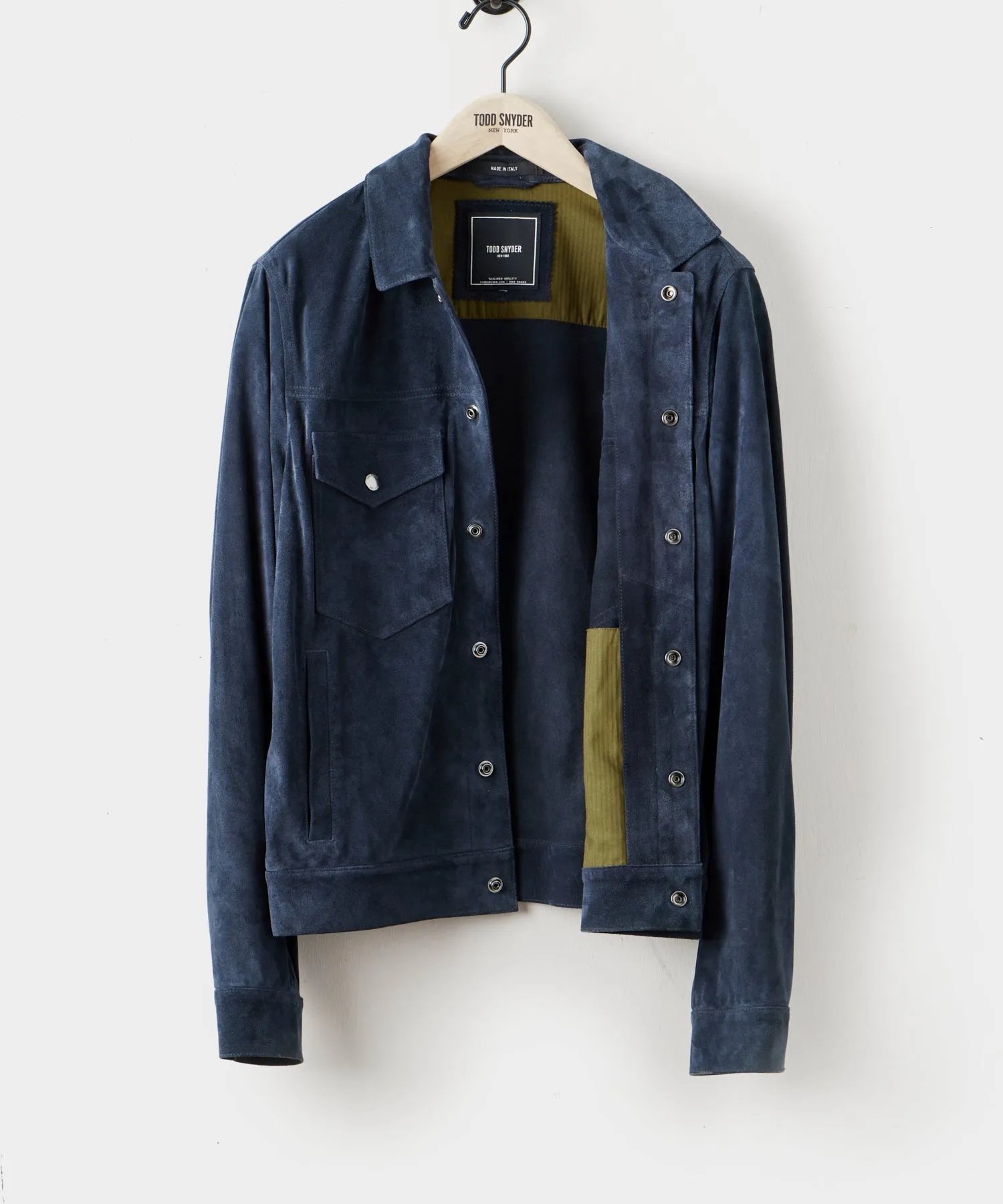 Italian Suede Snap Dylan Jacket