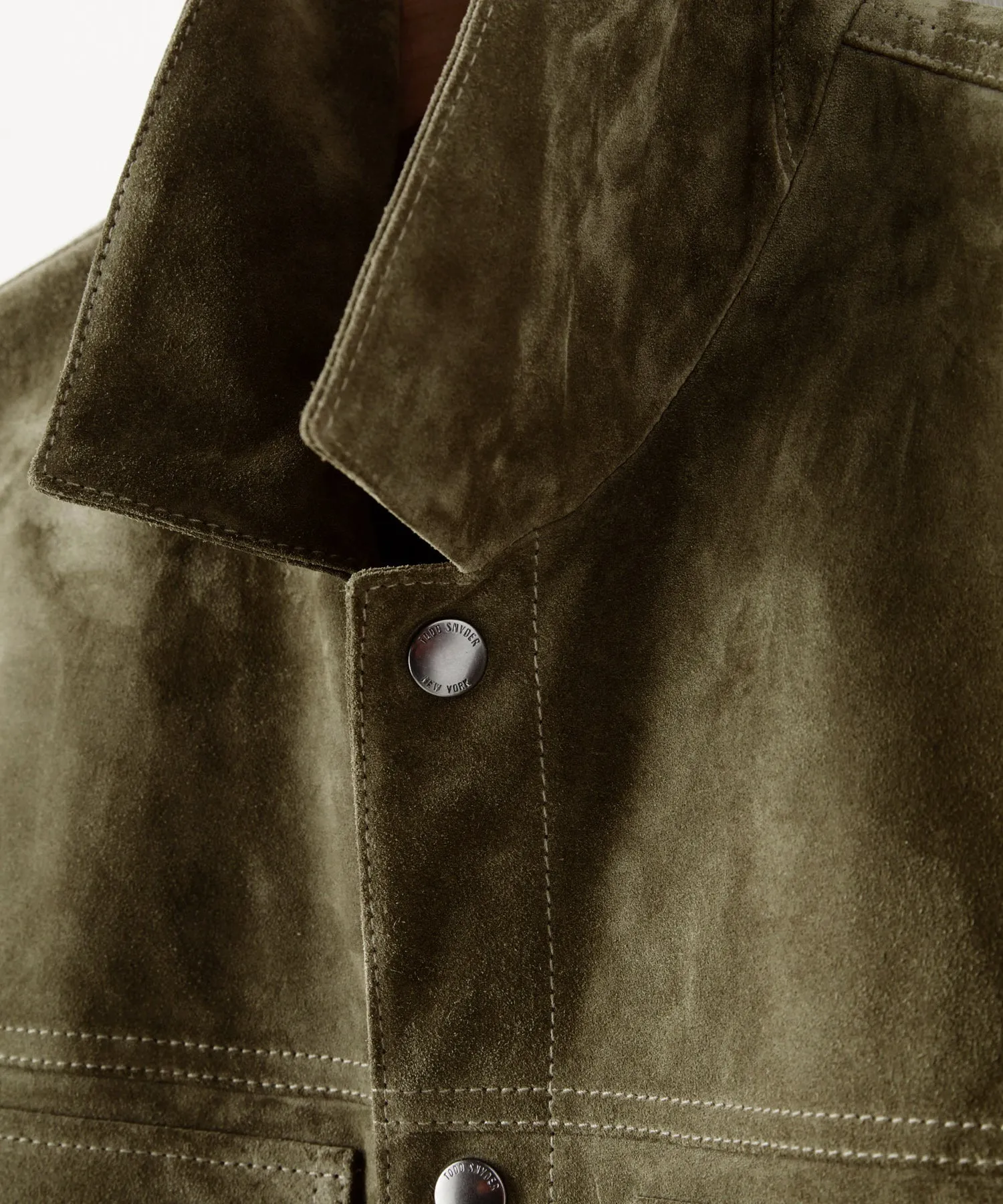 Italian Suede Snap Dylan Jacket